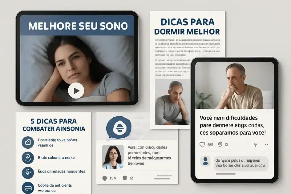 Conteúdos que engajam pacientes com dificuldades para dormir