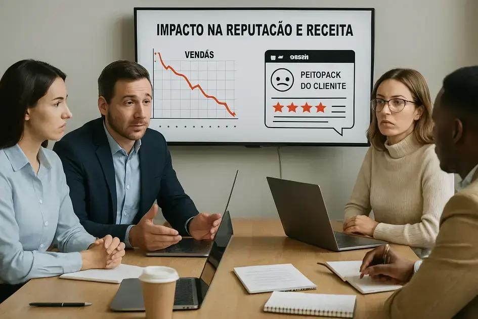 Impactos de resultados ruins nas vendas e na reputação