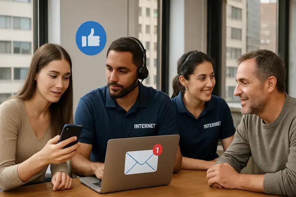 Canais de comunicação eficazes para provedores locais